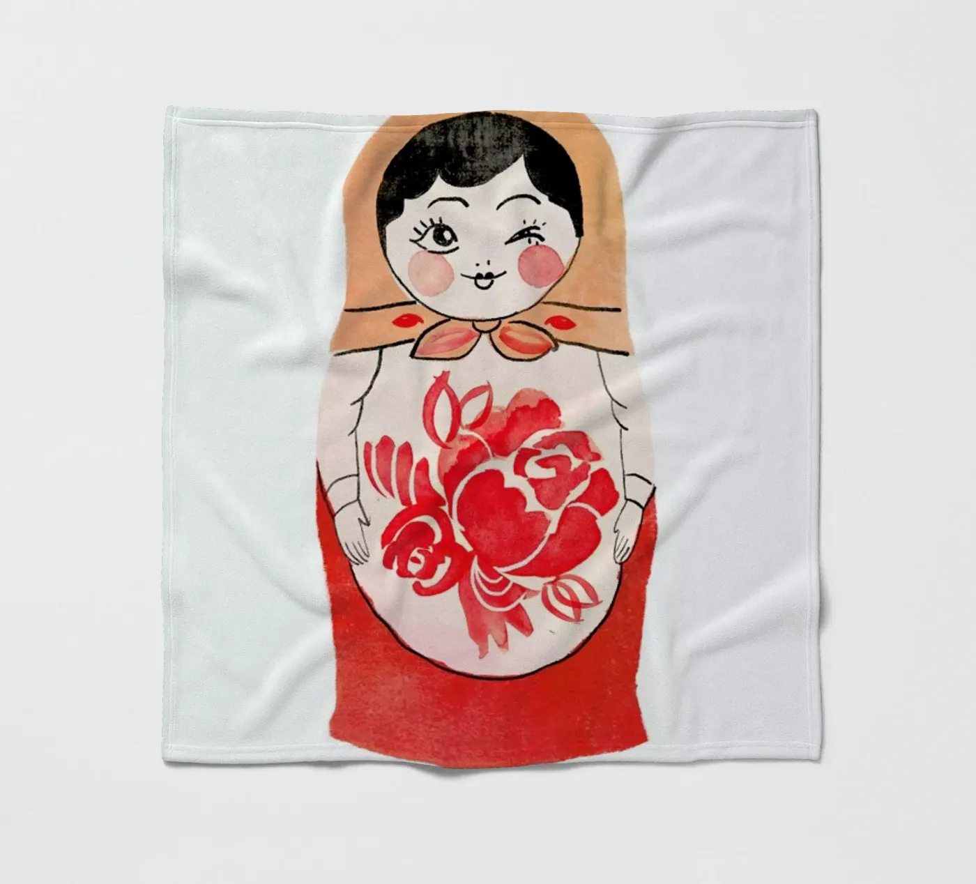 Matryoshka Fleecedecke von Niina Pechkovskaya