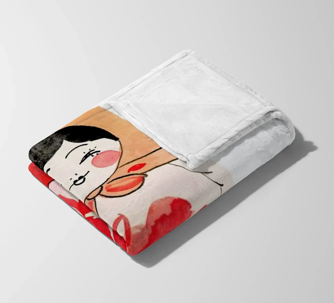 Matryoshka fleecedeken van Niina Pechkovskaya