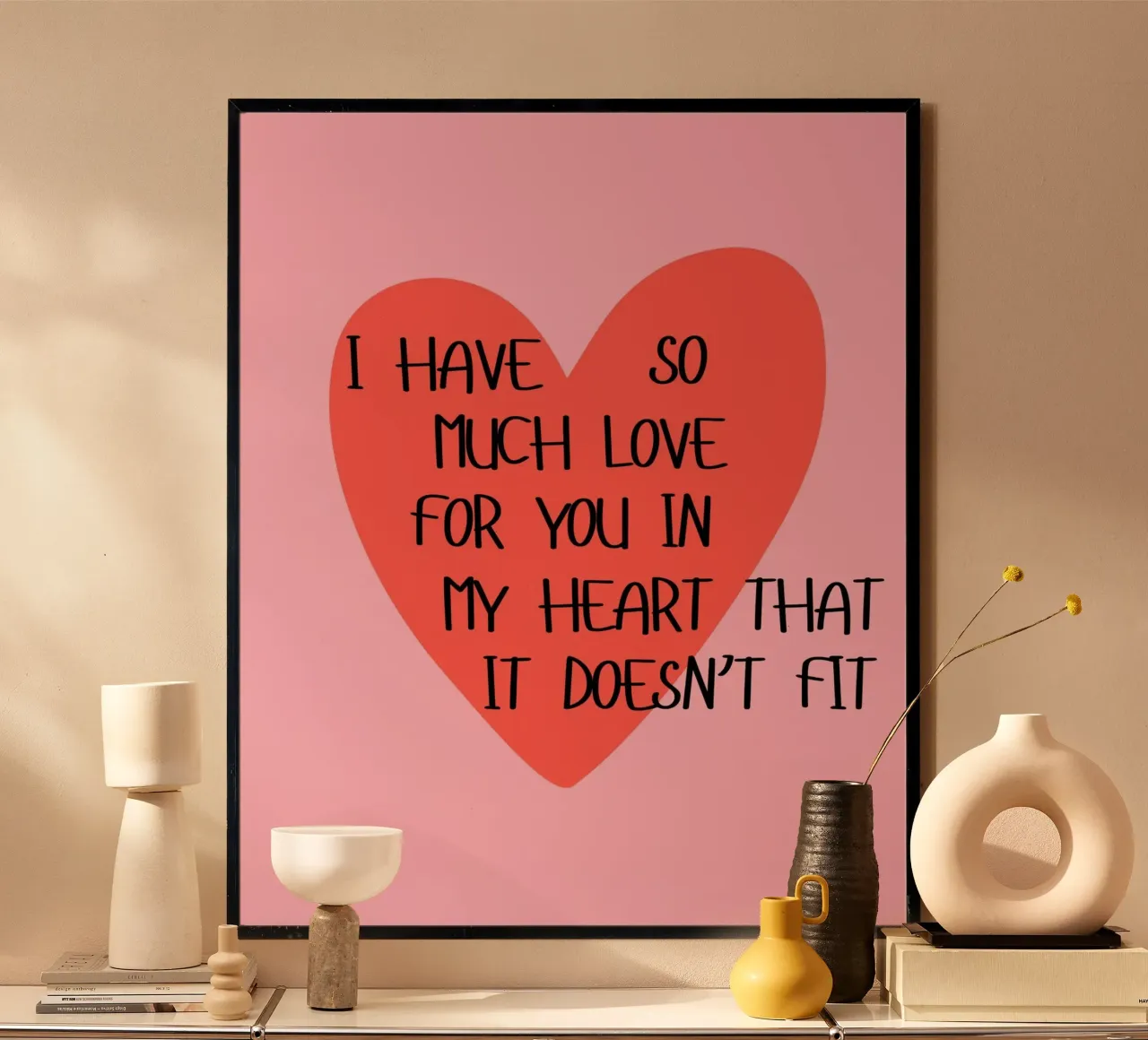 So much love poster da designsbysophia