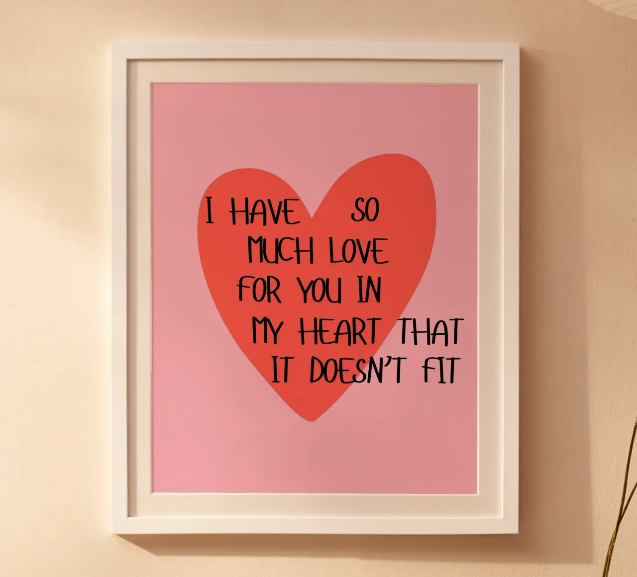 So much love poster da designsbysophia