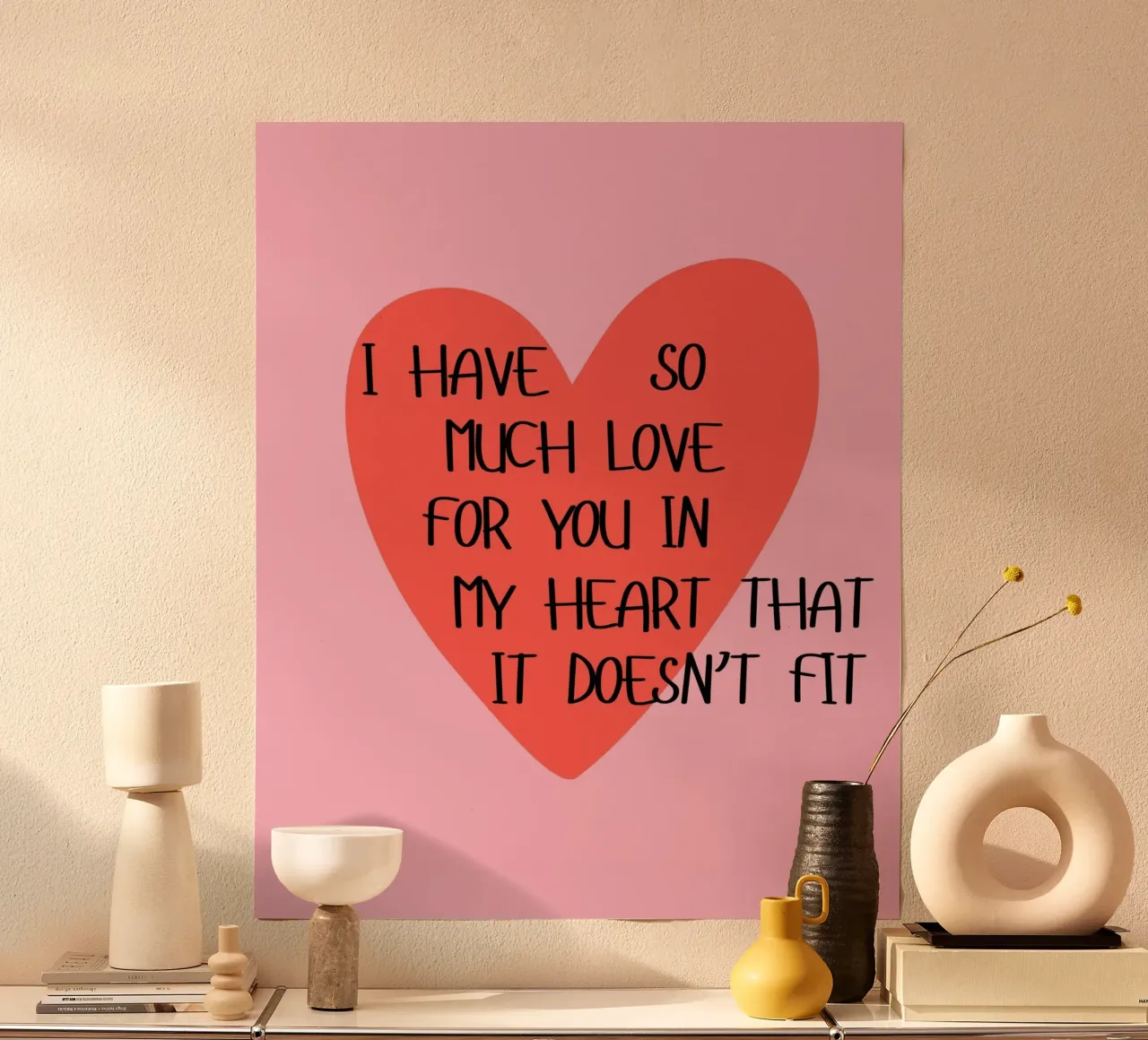 So much love poster da designsbysophia