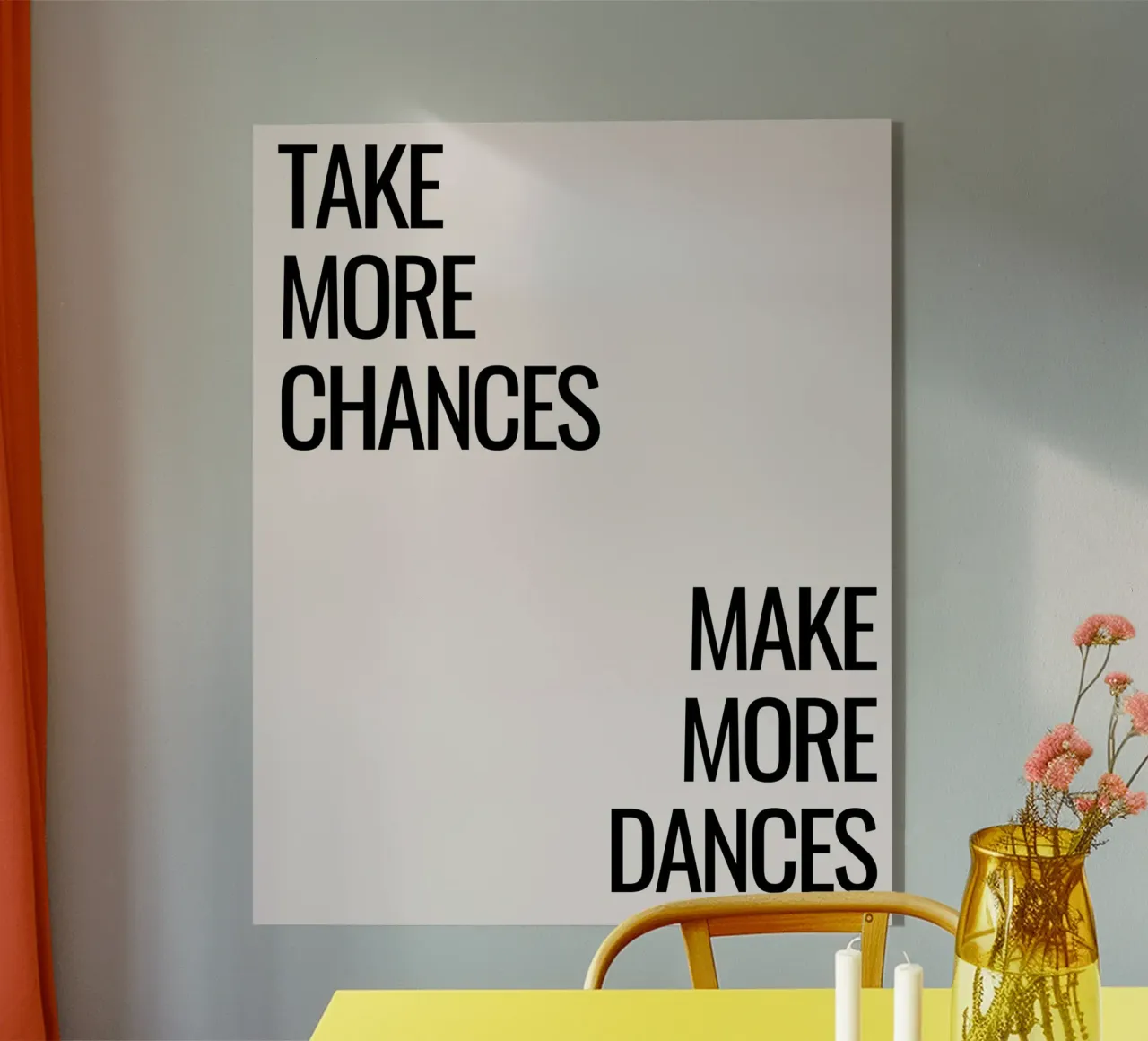Take more chances, make more dances plexiglass da designsbysophia