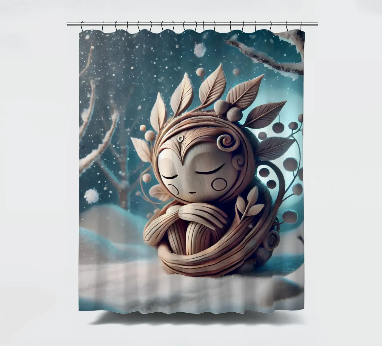 Twiglet Duschvorhang von Twinkle Art Studio