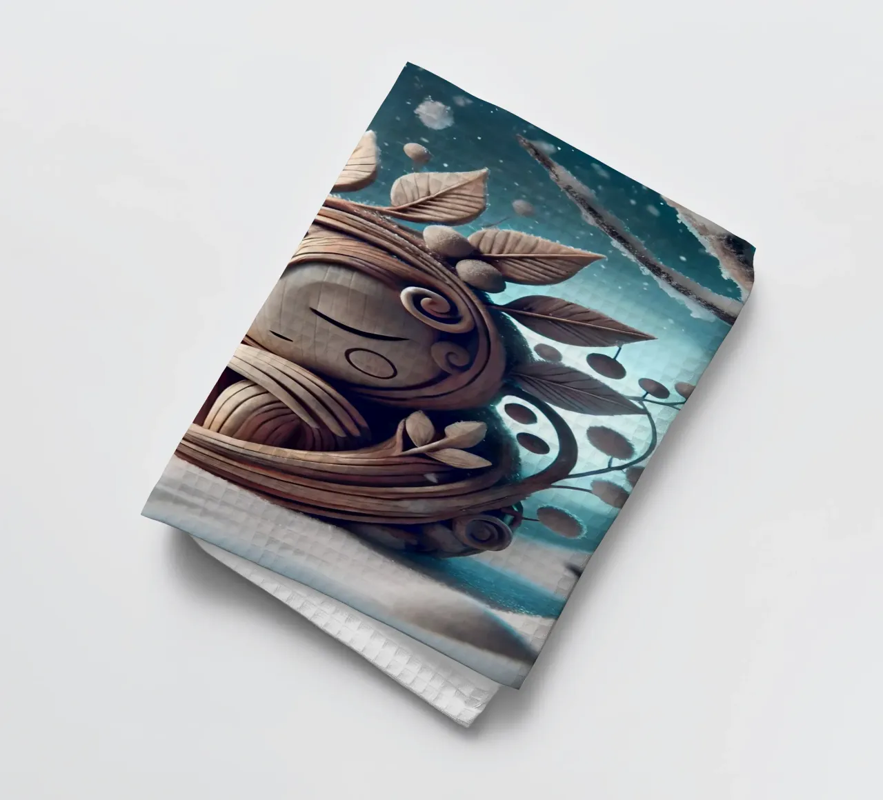 Twiglet tea towel by Twinkle Art Studio