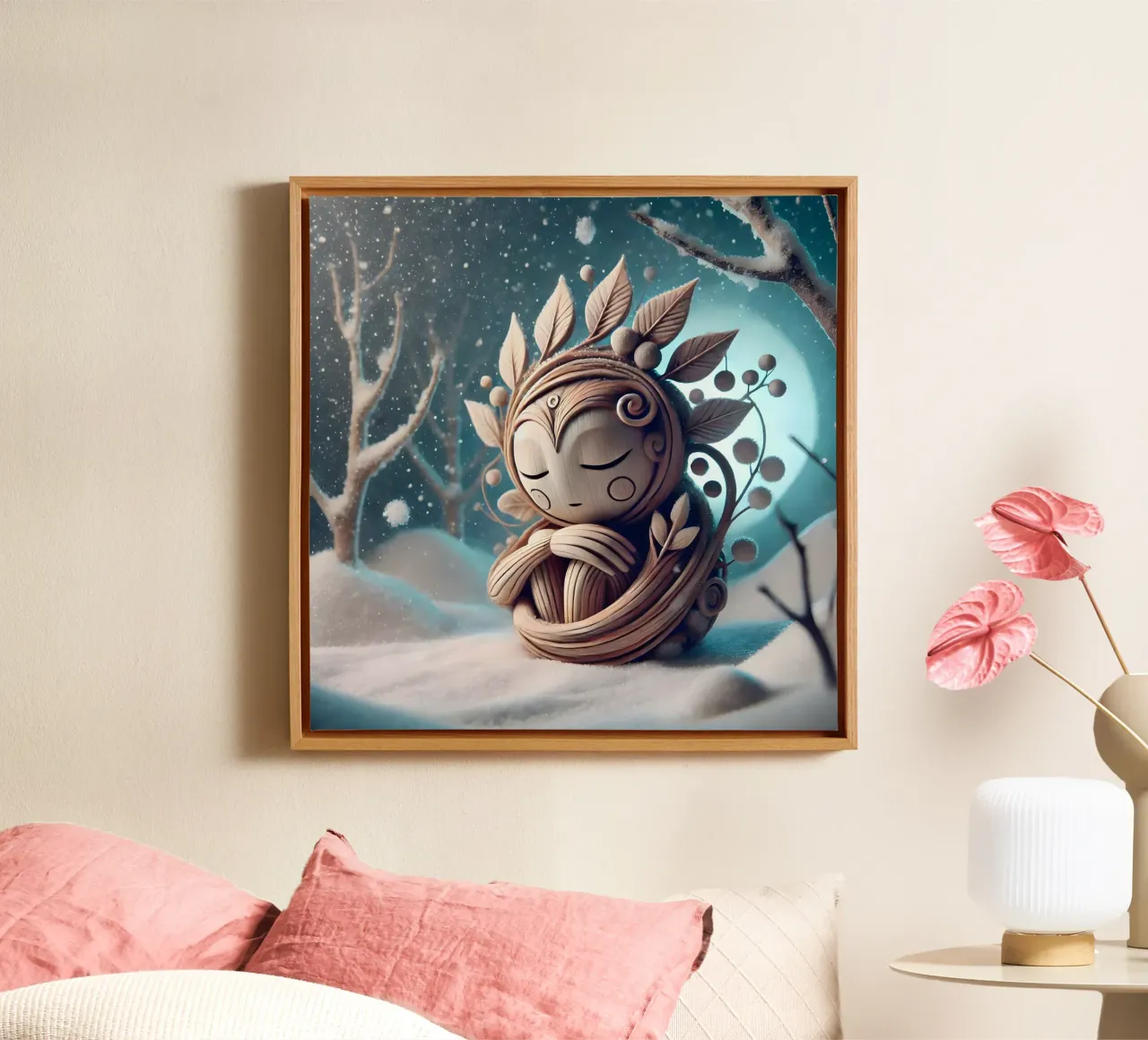 Twiglet canvas met Baklijst van Twinkle Art Studio