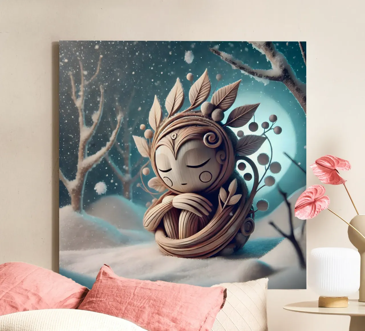 Twiglet canvas met Baklijst van Twinkle Art Studio