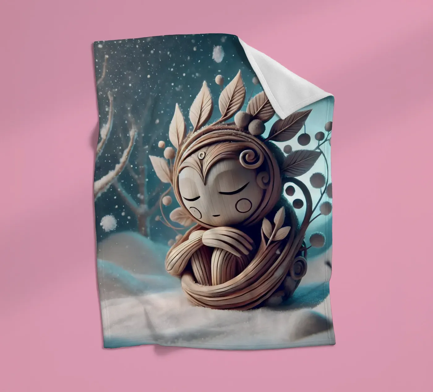 Twiglet fleecedeken van Twinkle Art Studio