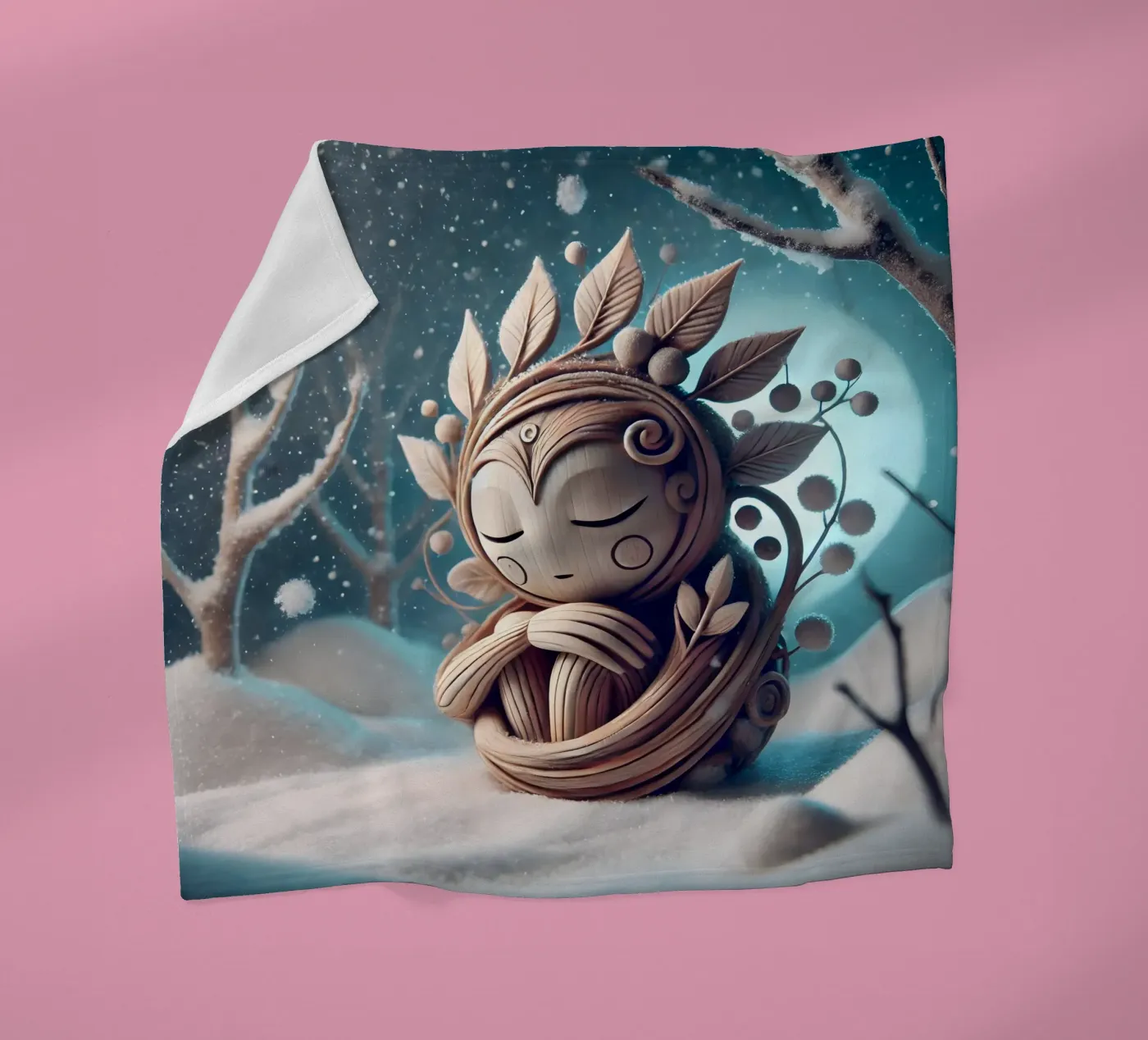 Twiglet Fleecedecke von Twinkle Art Studio