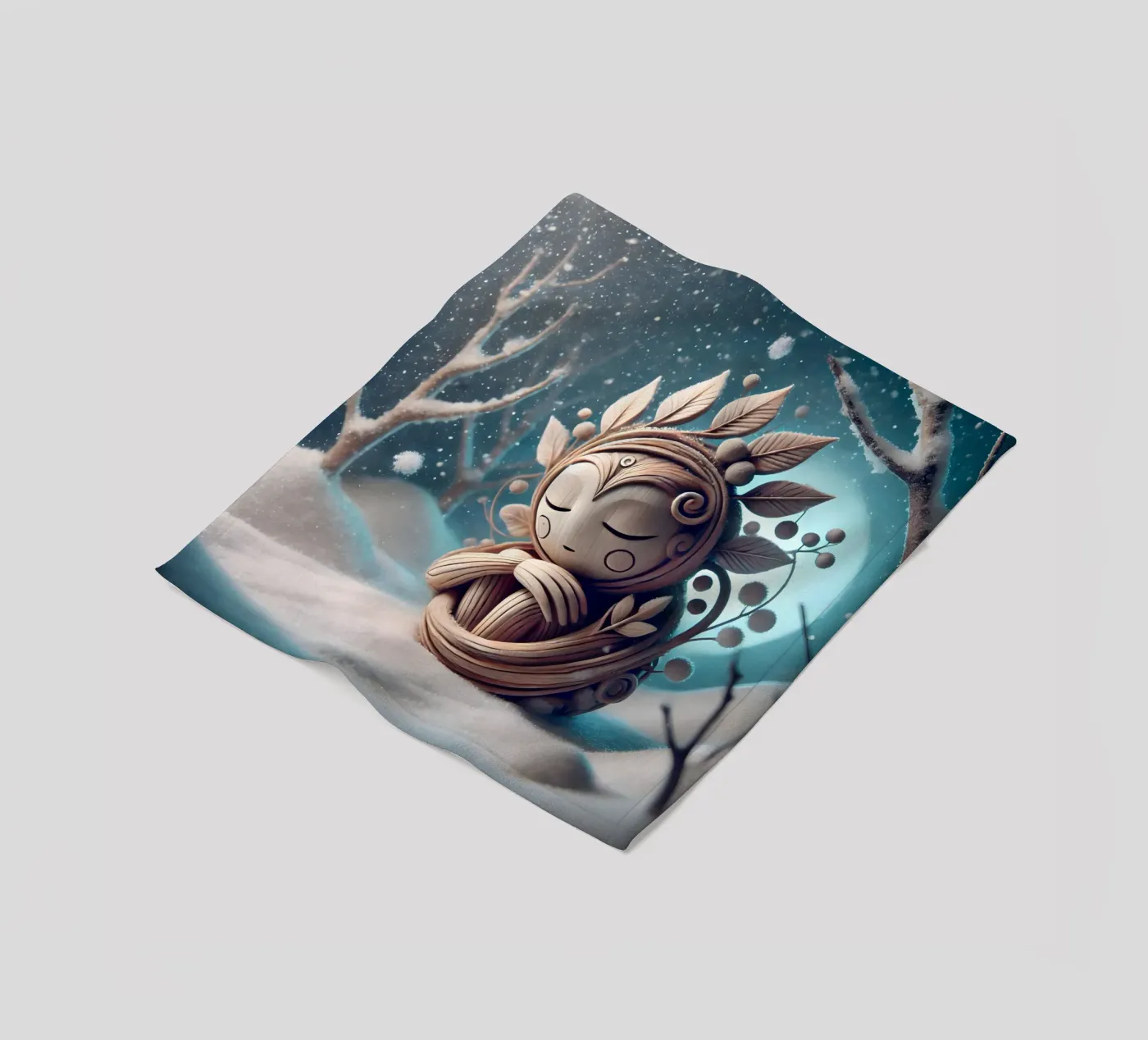 Twiglet Fleecedecke von Twinkle Art Studio