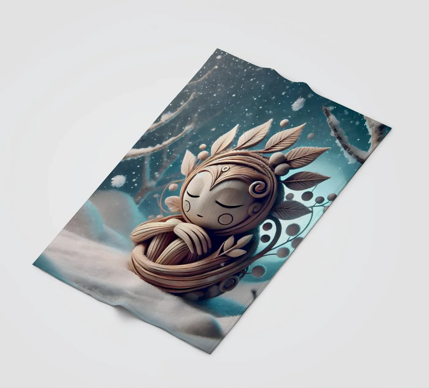 Twiglet fleecedeken van Twinkle Art Studio