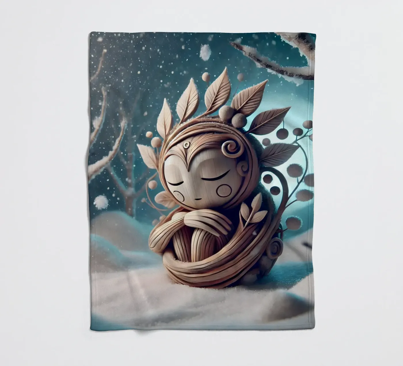 Twiglet fleecedeken van Twinkle Art Studio