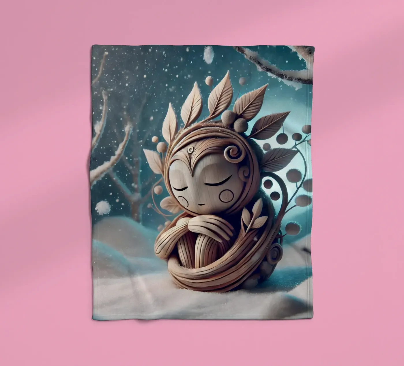 Twiglet fleecedeken van Twinkle Art Studio