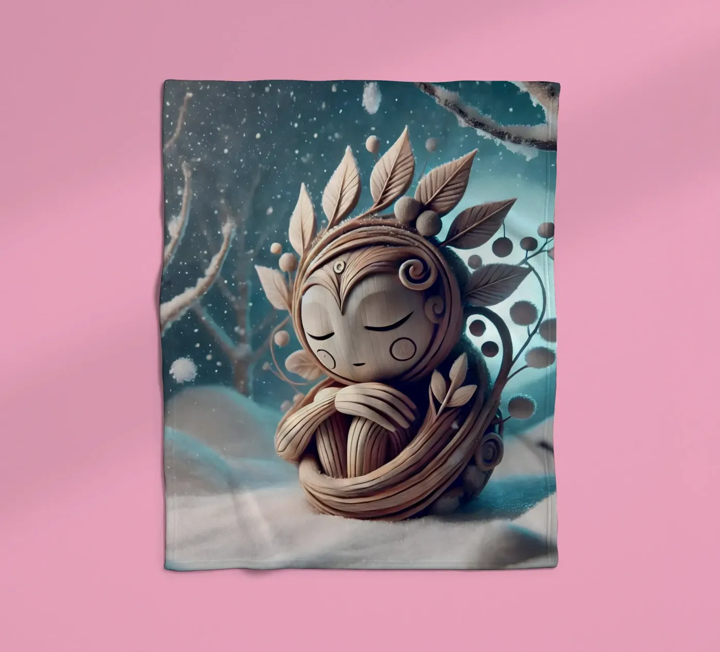 Twiglet Fleecedecke von Twinkle Art Studio