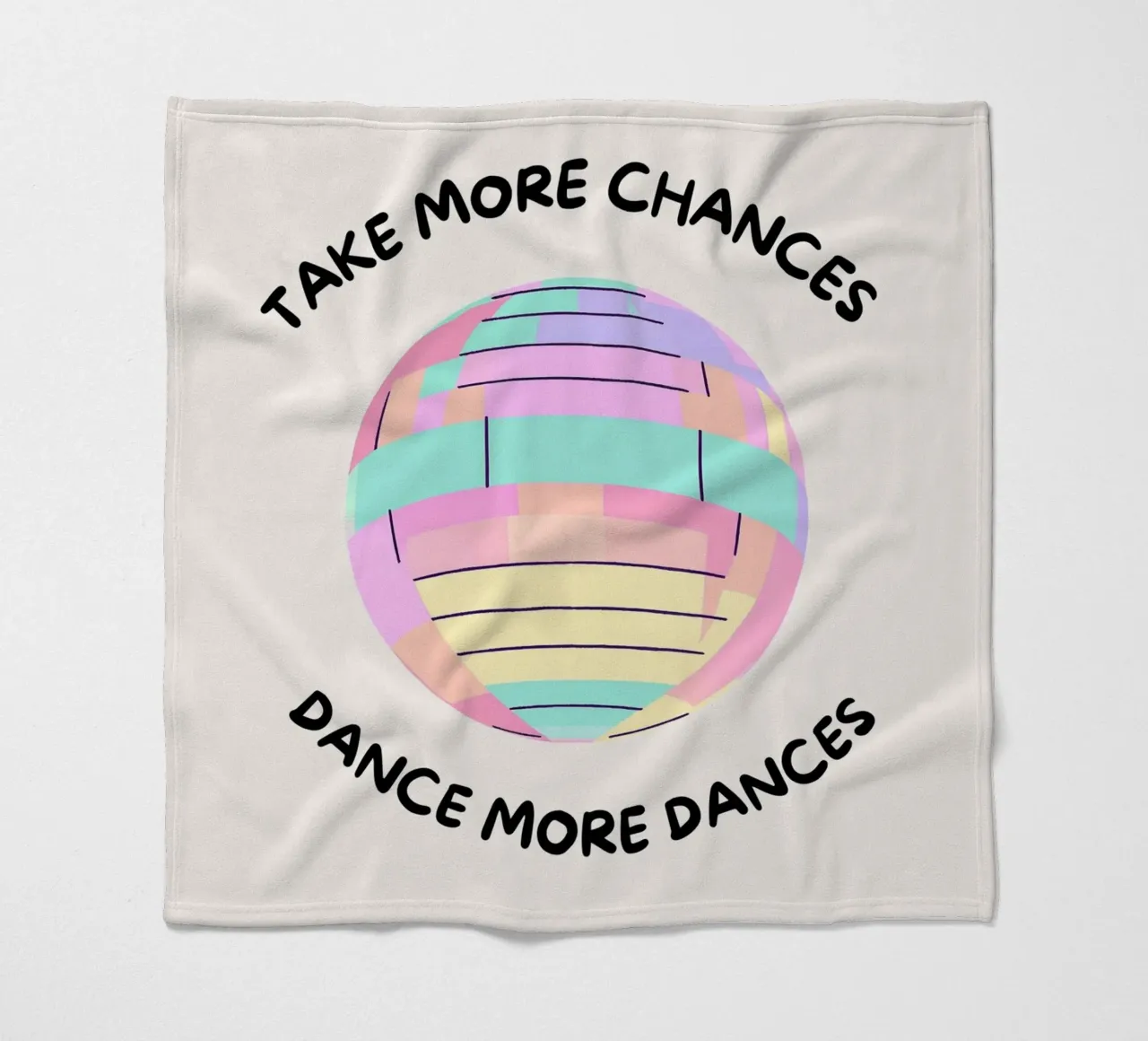 Diskokugel: Take more chances, make more dances. coperta in pile da designsbysophia