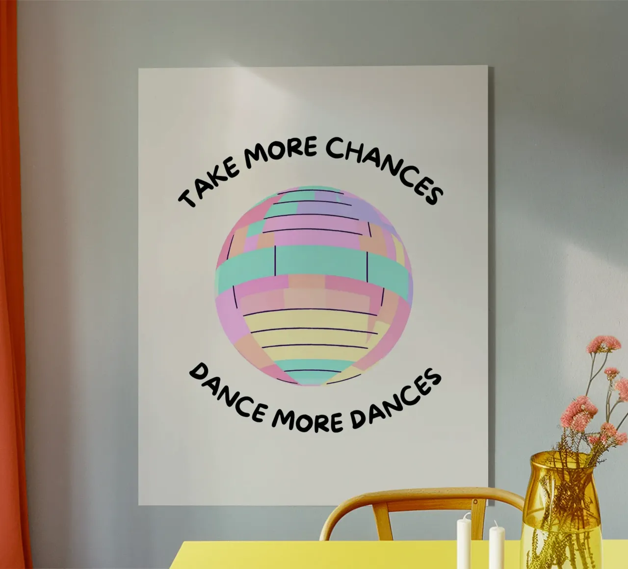 Diskokugel: Take more chances, make more dances. plexiglass da designsbysophia