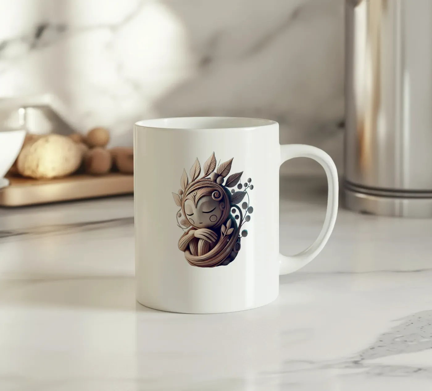 Twiglet ceramic mug by Twinkle Art Studio