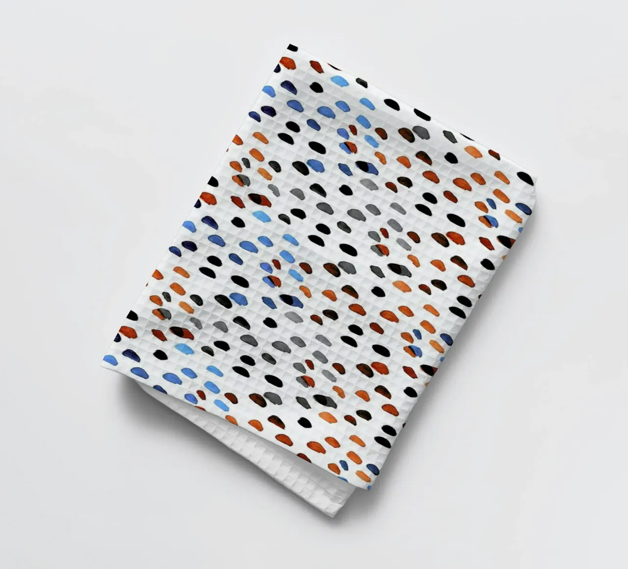 Small Colourful Dots tea towel by Niina Pechkovskaya