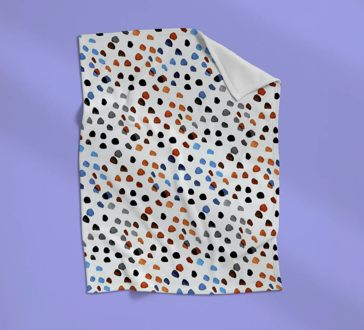 Small Colourful Dots Fleecedecke von Niina Pechkovskaya