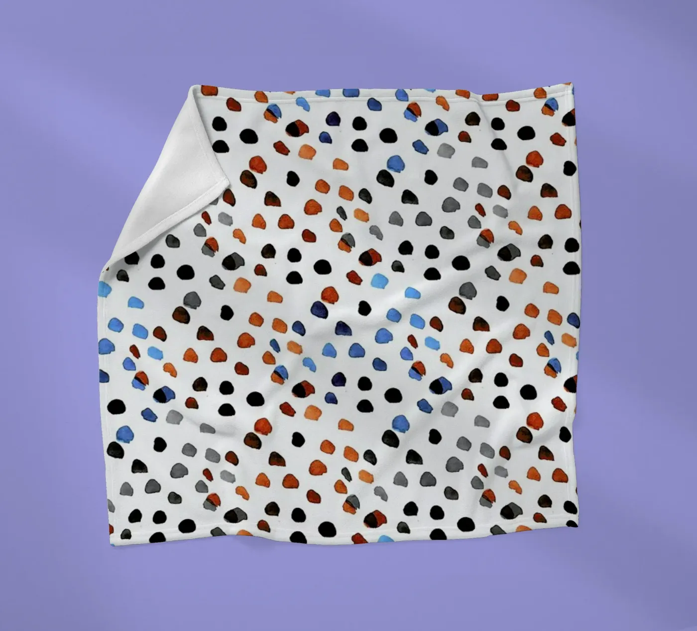 Small Colourful Dots Fleecedecke von Niina Pechkovskaya