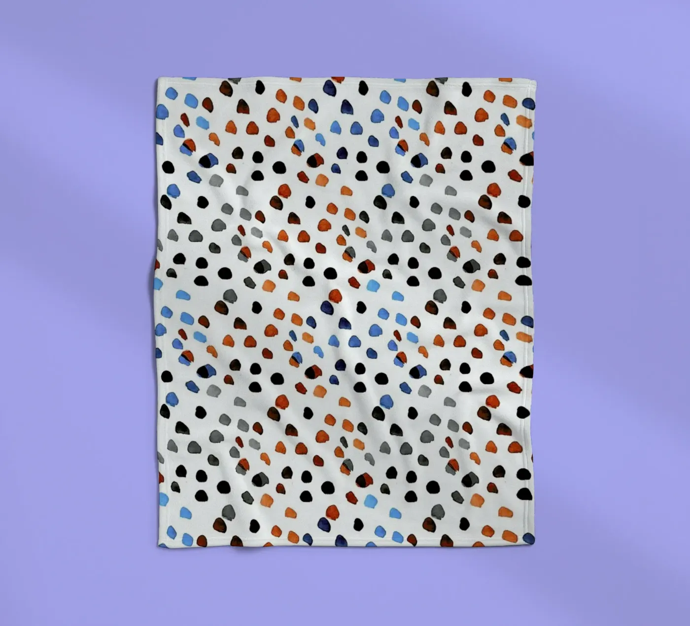 Small Colourful Dots Fleecedecke von Niina Pechkovskaya