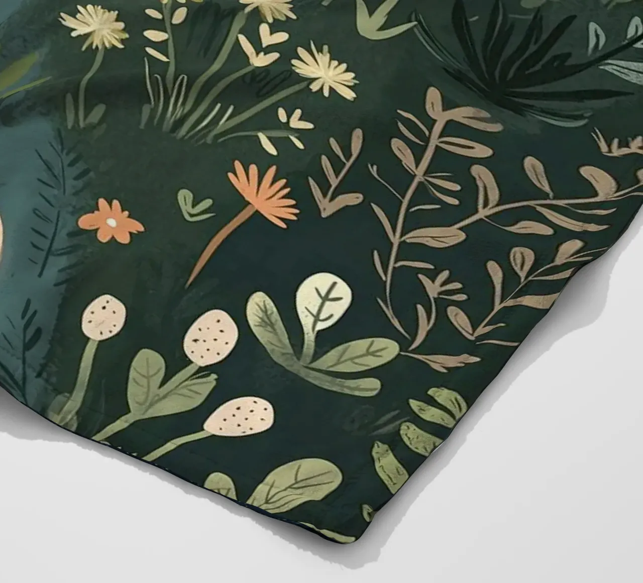 Fairytale Cottage with Flowers, Nursery Poster, Playroom art fleece blanket by Little Lola