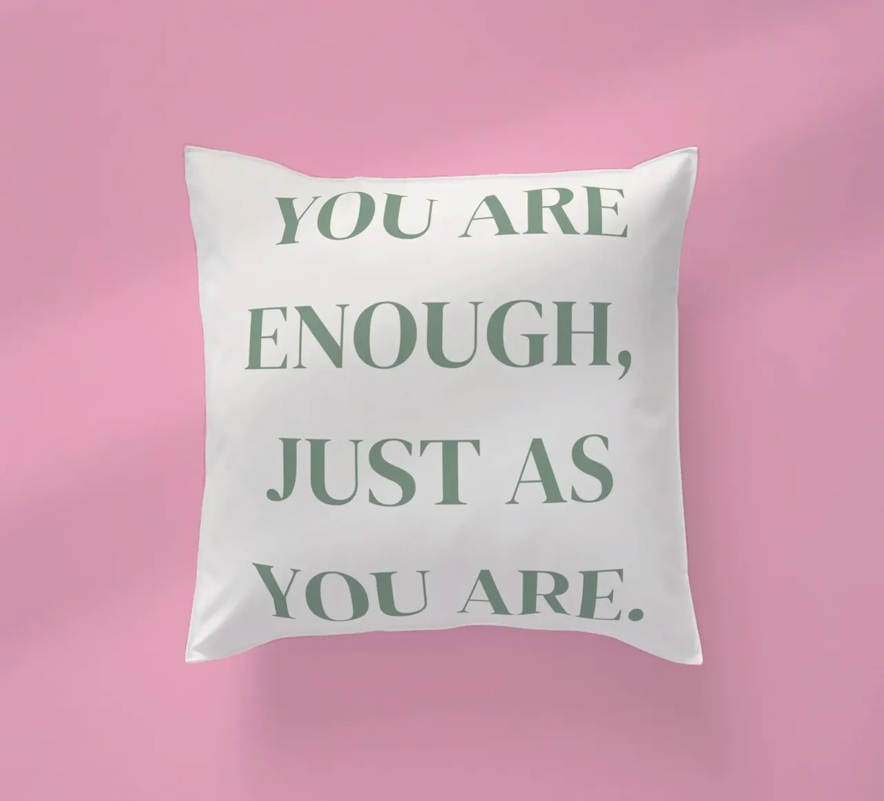 Zitat: You are enough, just as you are. cuscino da designsbysophia