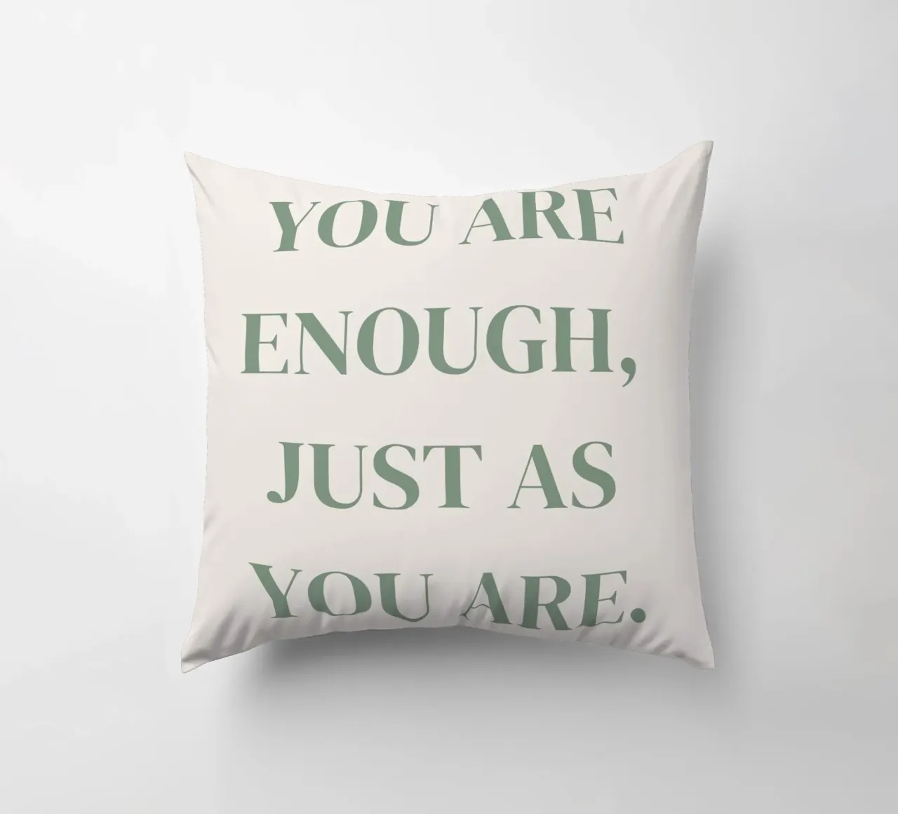 Zitat: You are enough, just as you are. cuscino da designsbysophia