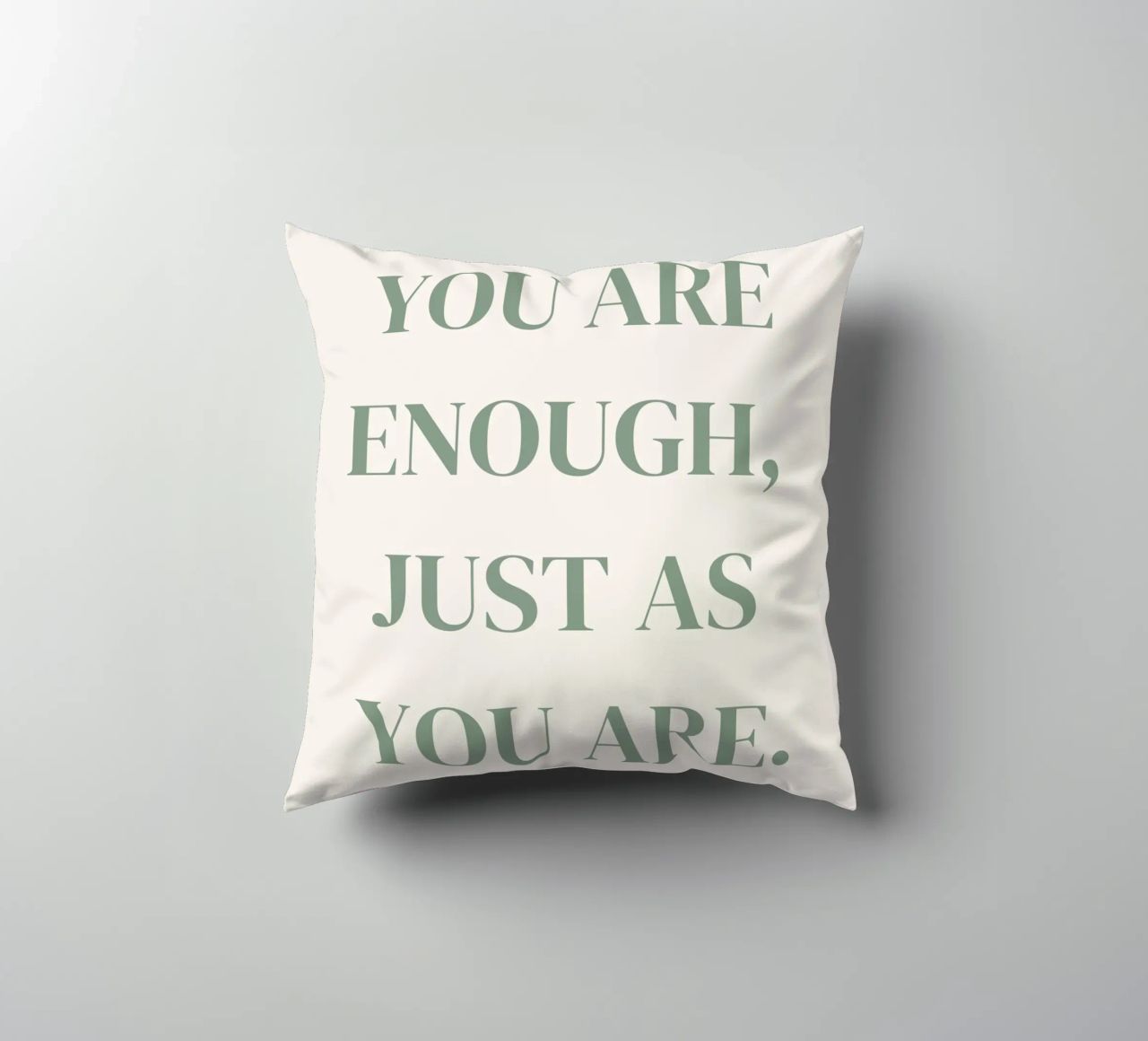 Zitat: You are enough, just as you are. cuscino da designsbysophia