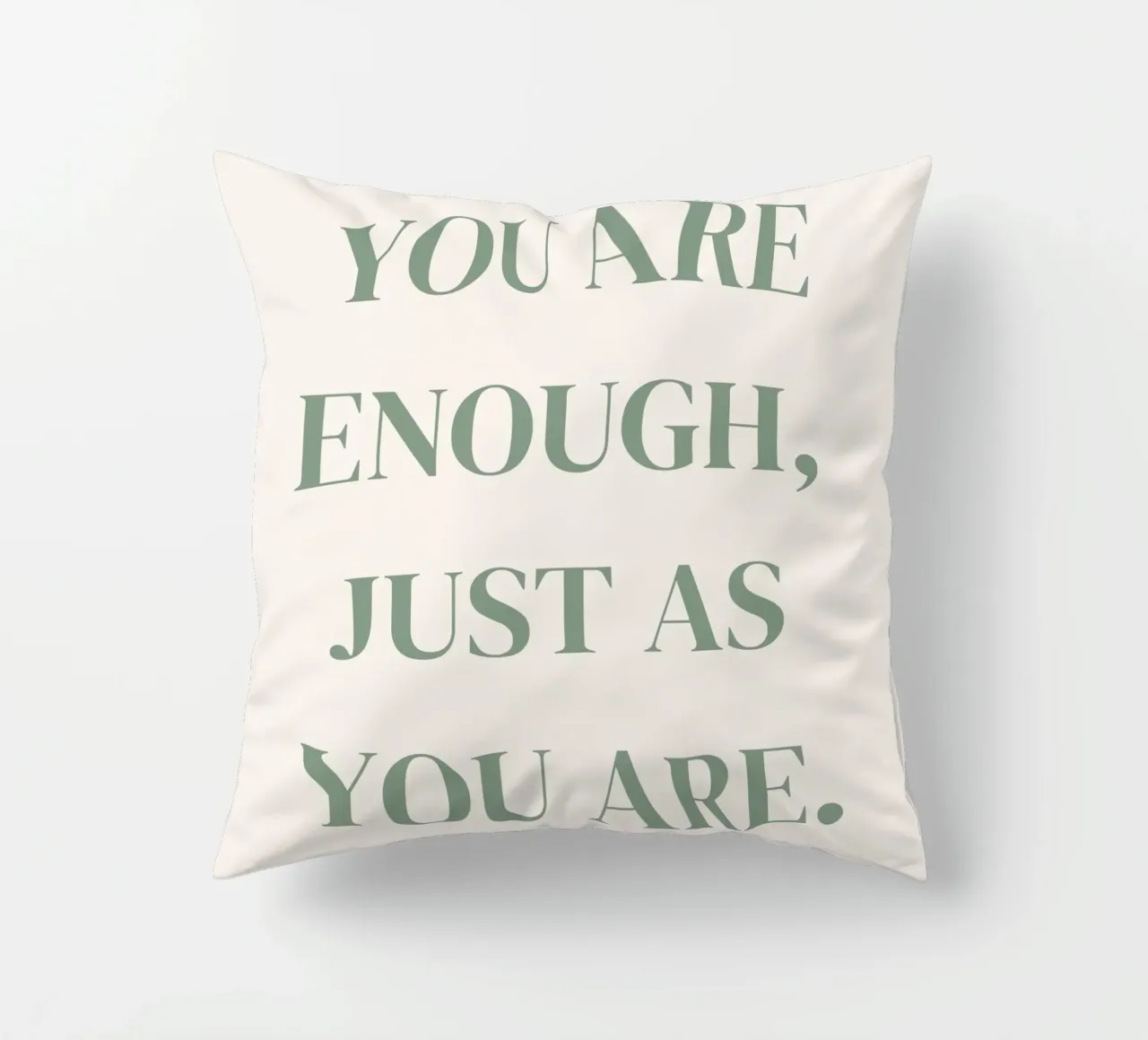 Zitat: You are enough, just as you are. cuscino da designsbysophia