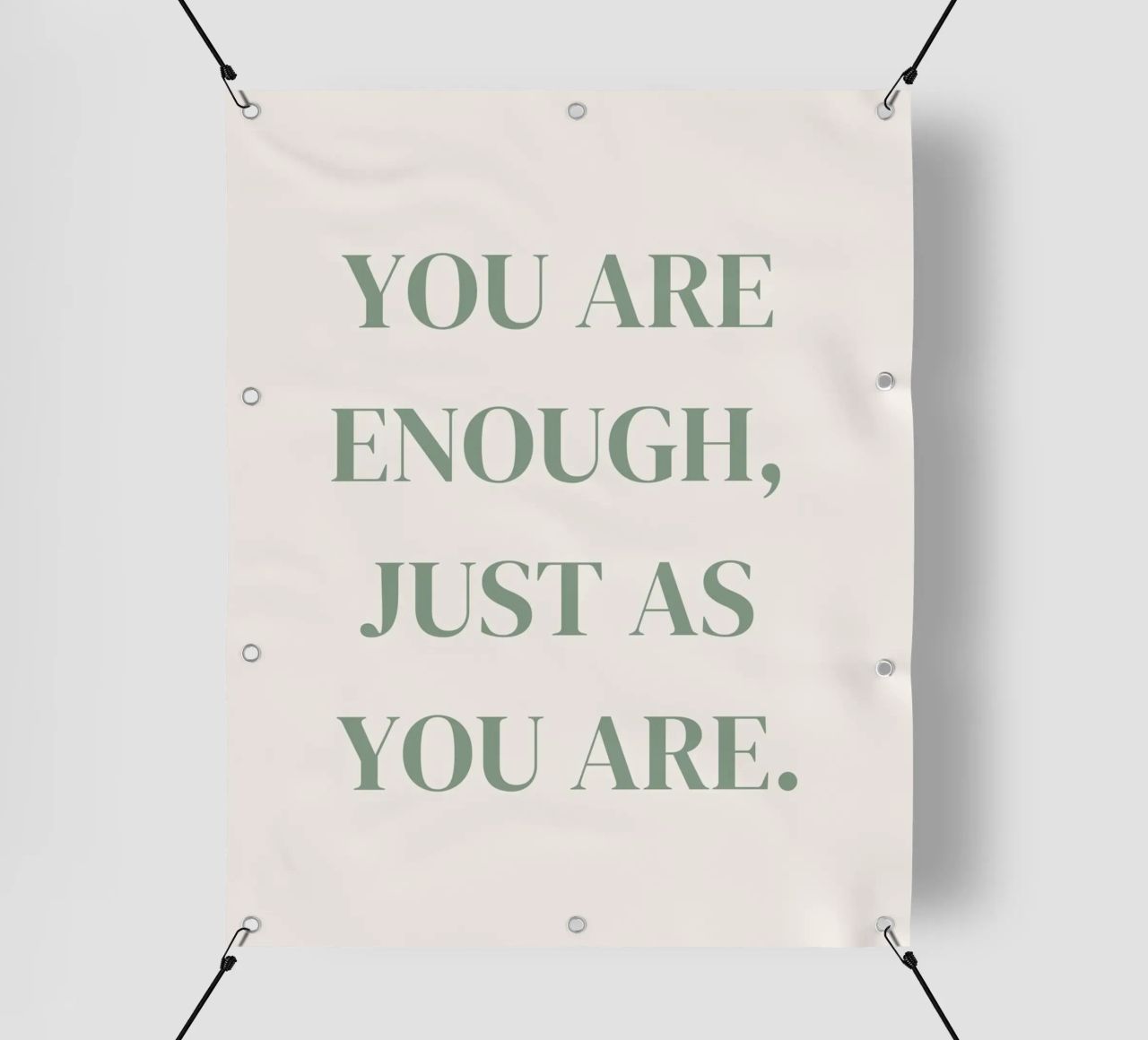 Zitat: You are enough, just as you are. telo in pvc da designsbysophia