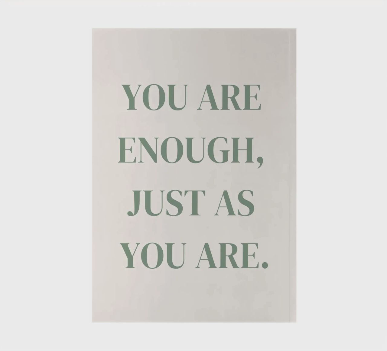 Zitat: You are enough, just as you are. notebook by designsbysophia
