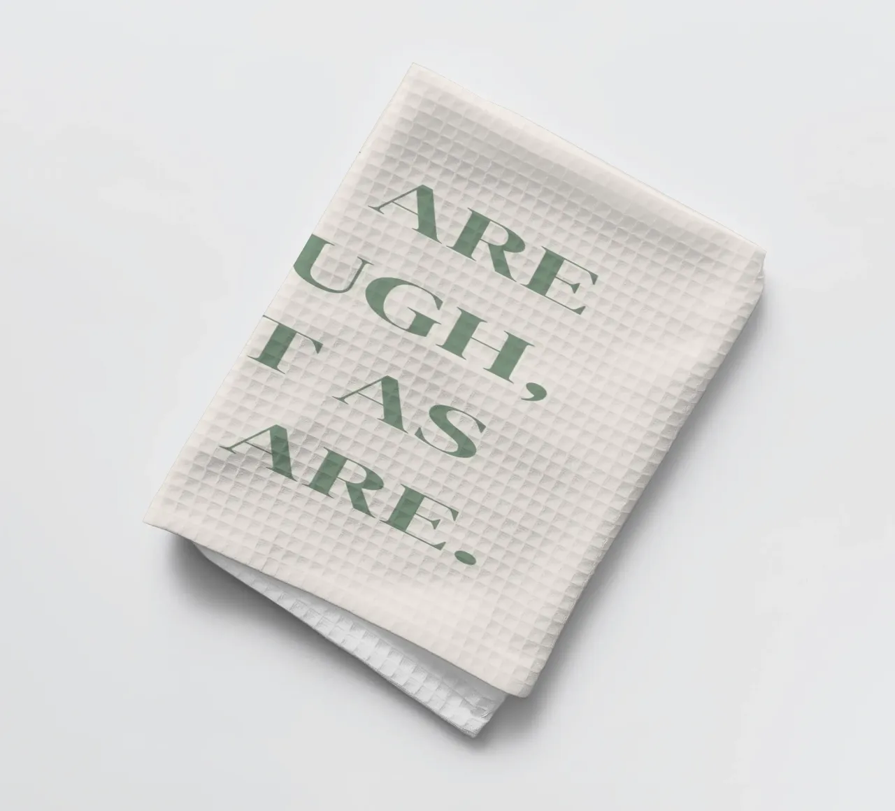 Zitat: You are enough, just as you are. torchon de designsbysophia