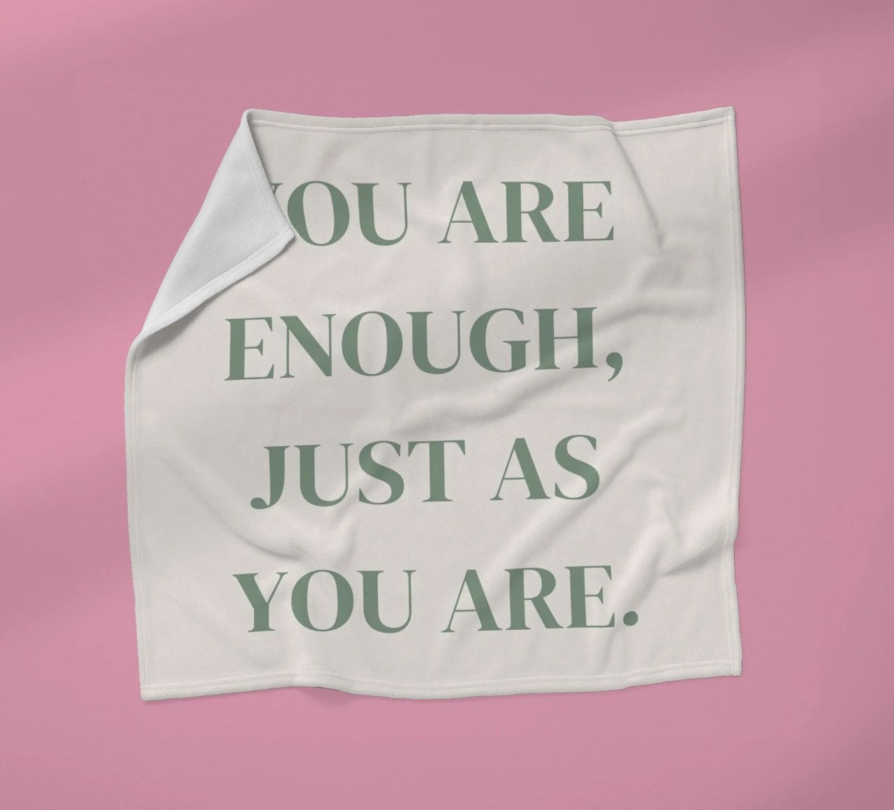 Zitat: You are enough, just as you are. coperta in pile da designsbysophia