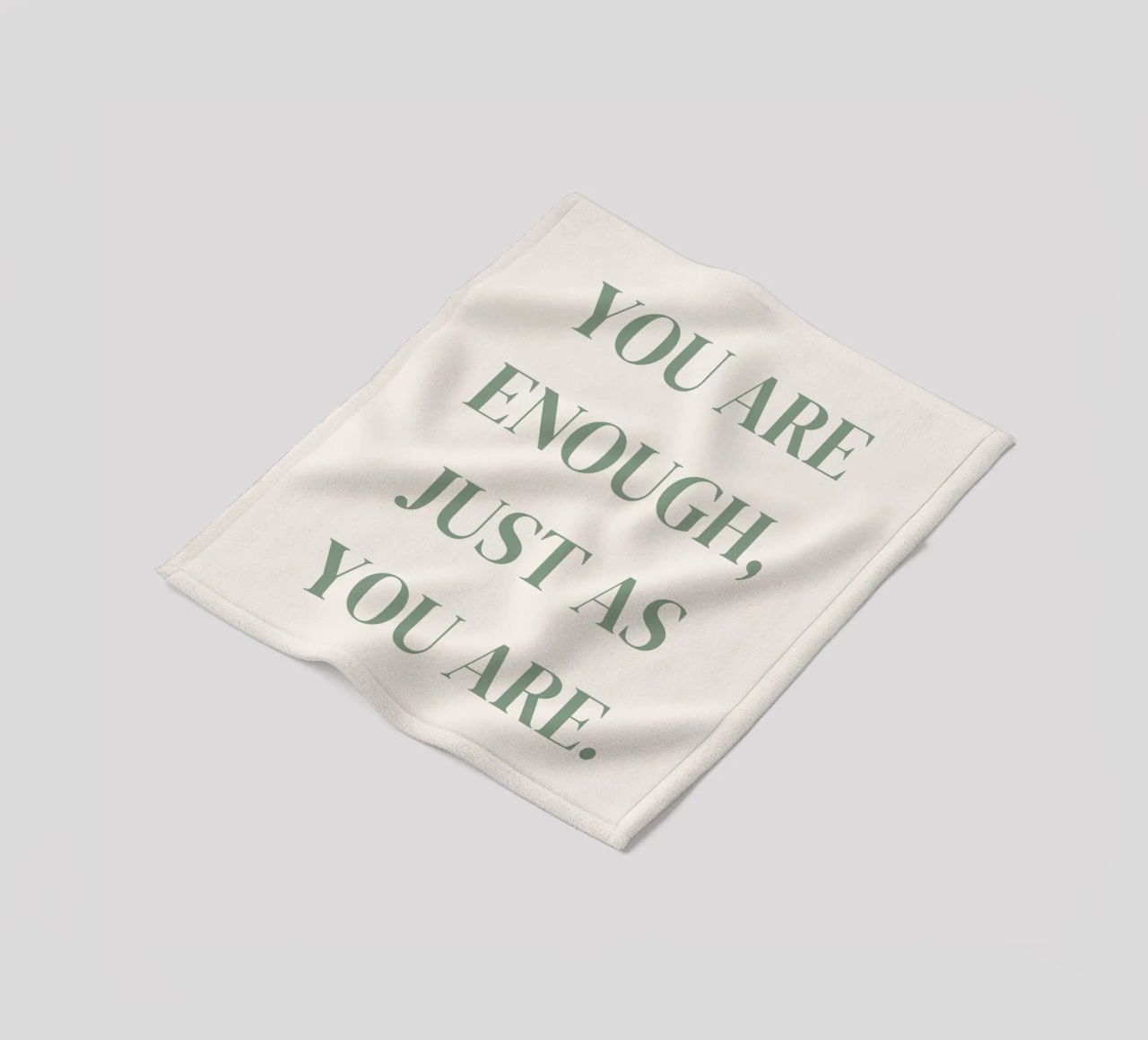 Zitat: You are enough, just as you are. coperta in pile da designsbysophia