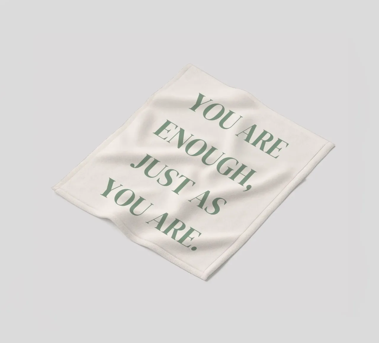 Zitat: You are enough, just as you are. manta de franela de designsbysophia