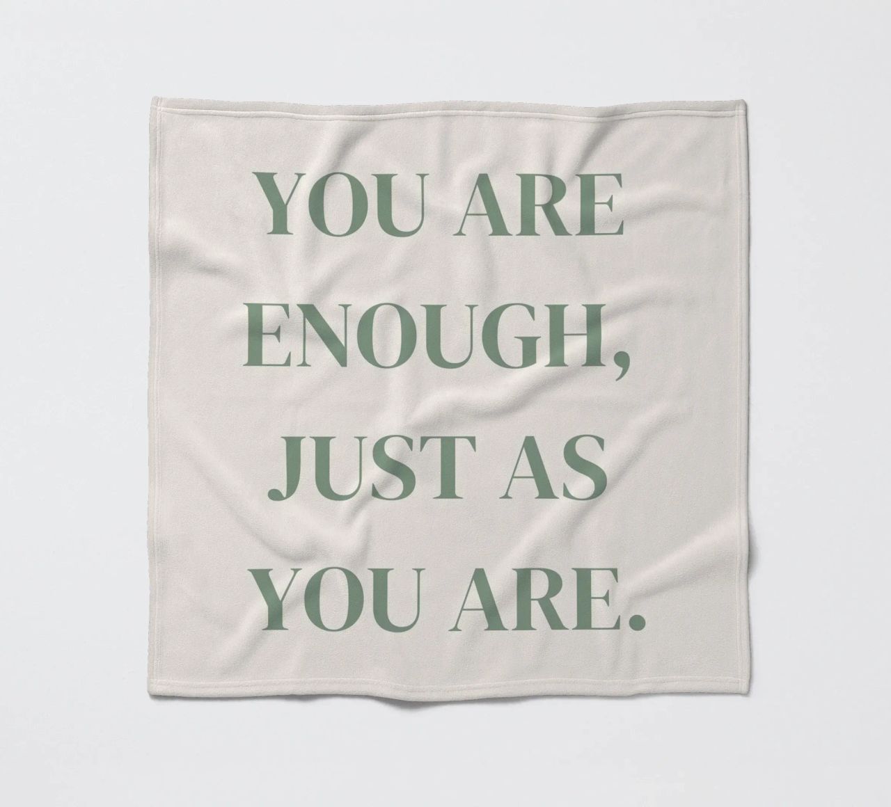 Zitat: You are enough, just as you are. coperta in pile da designsbysophia