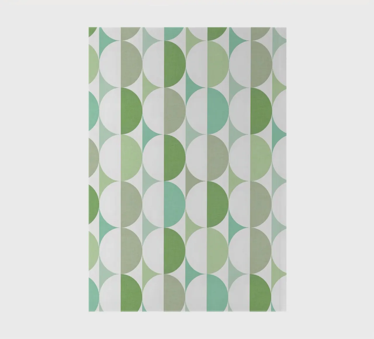 Mid Mod Playful Geo Dots SUN & MOON - Verde pastello tonale diario da Dominique Vari Abstract