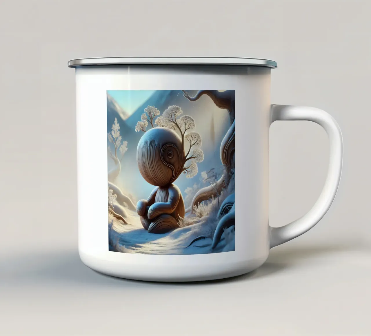 Ramoscello tazza in smalto da Twinkle Art Studio