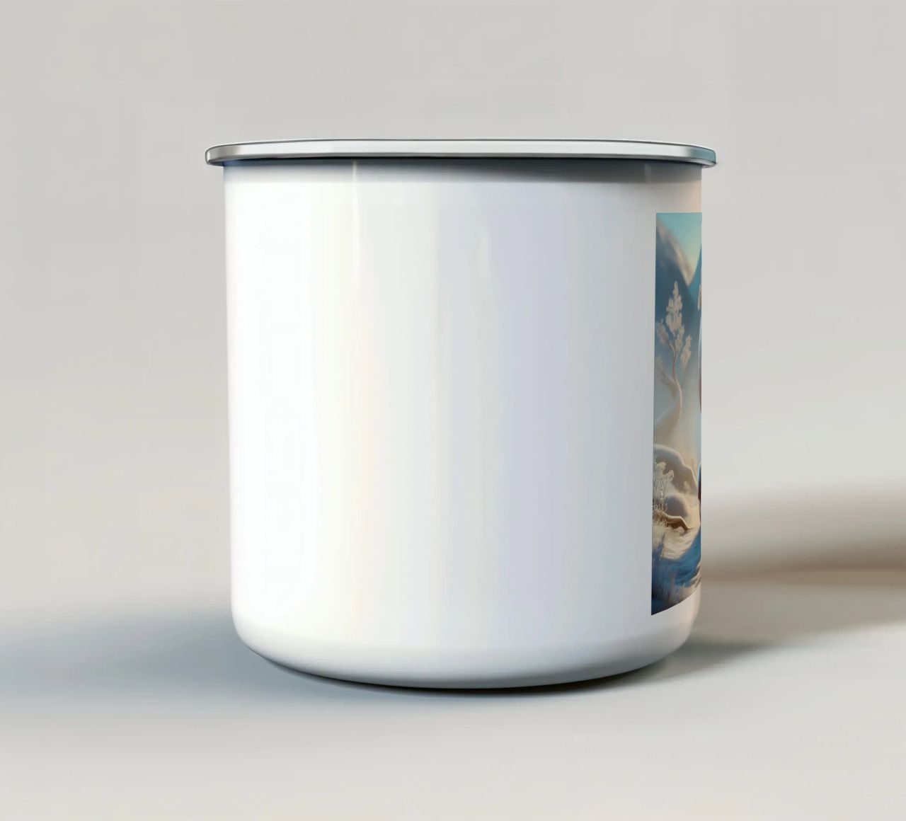 Ramoscello tazza in smalto da Twinkle Art Studio