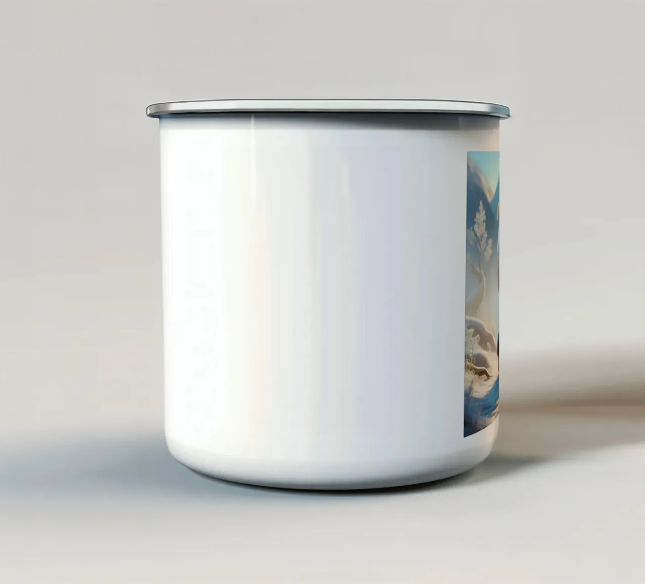 Ramoscello tazza in smalto da Twinkle Art Studio