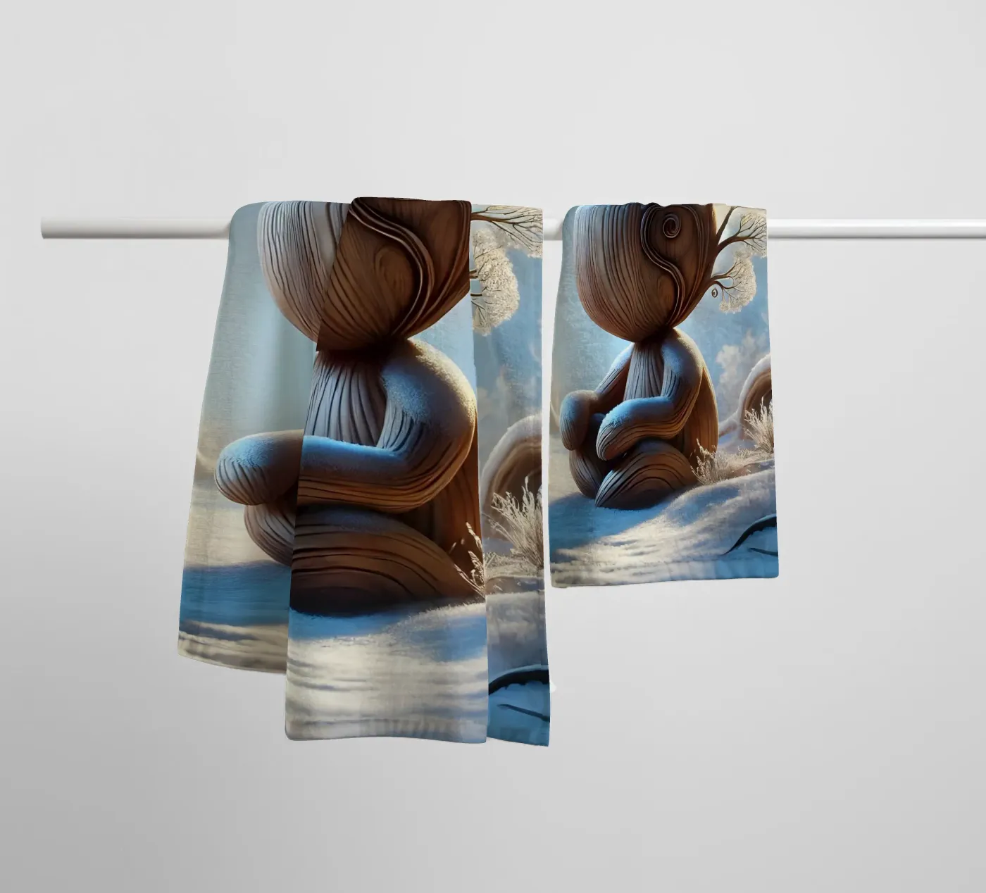 Twiglet towel by Twinkle Art Studio