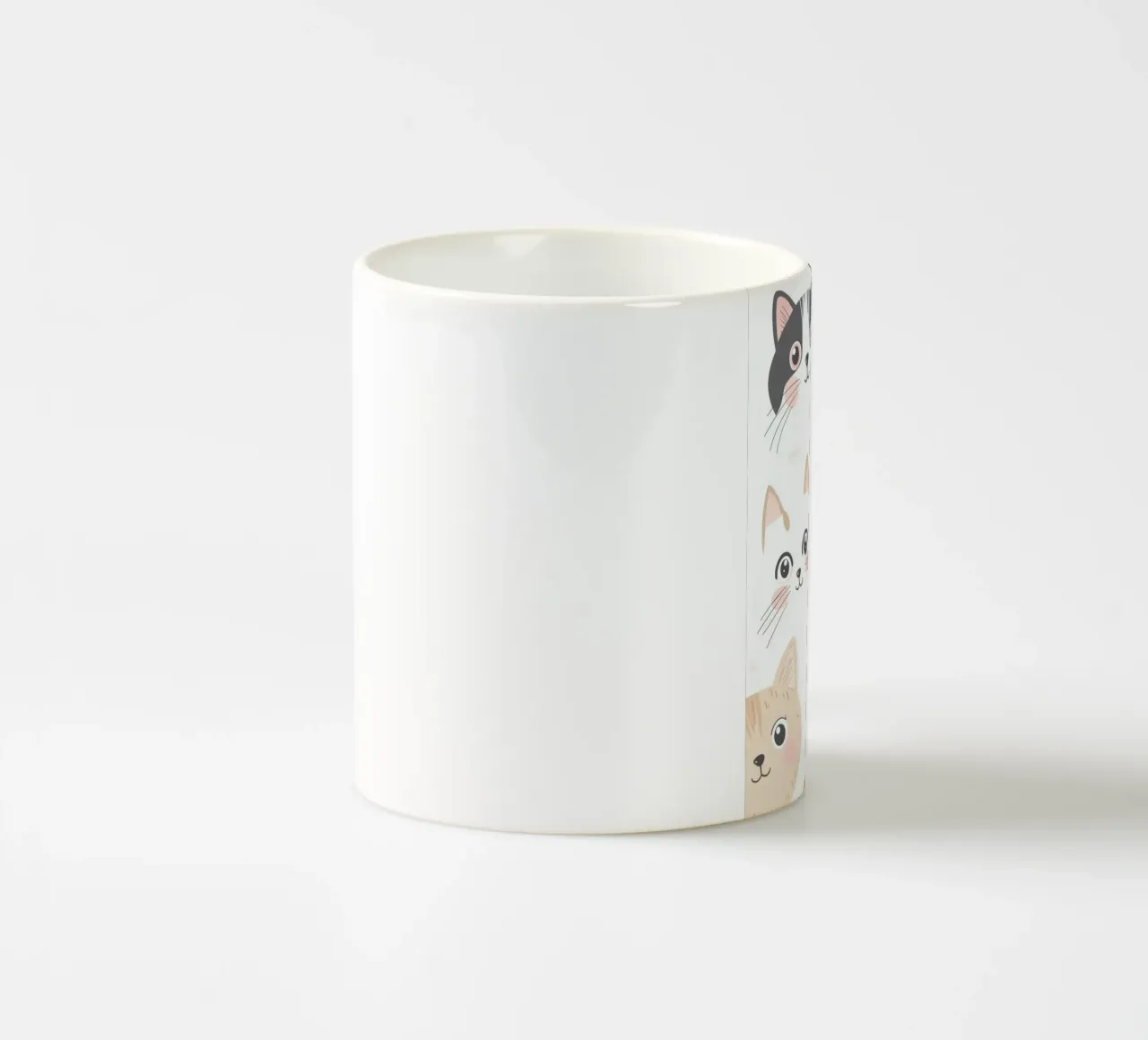 Illustration de chat pour la salle de jeux des enfants, graphique de chat mignon mug en céramique de Little Lola