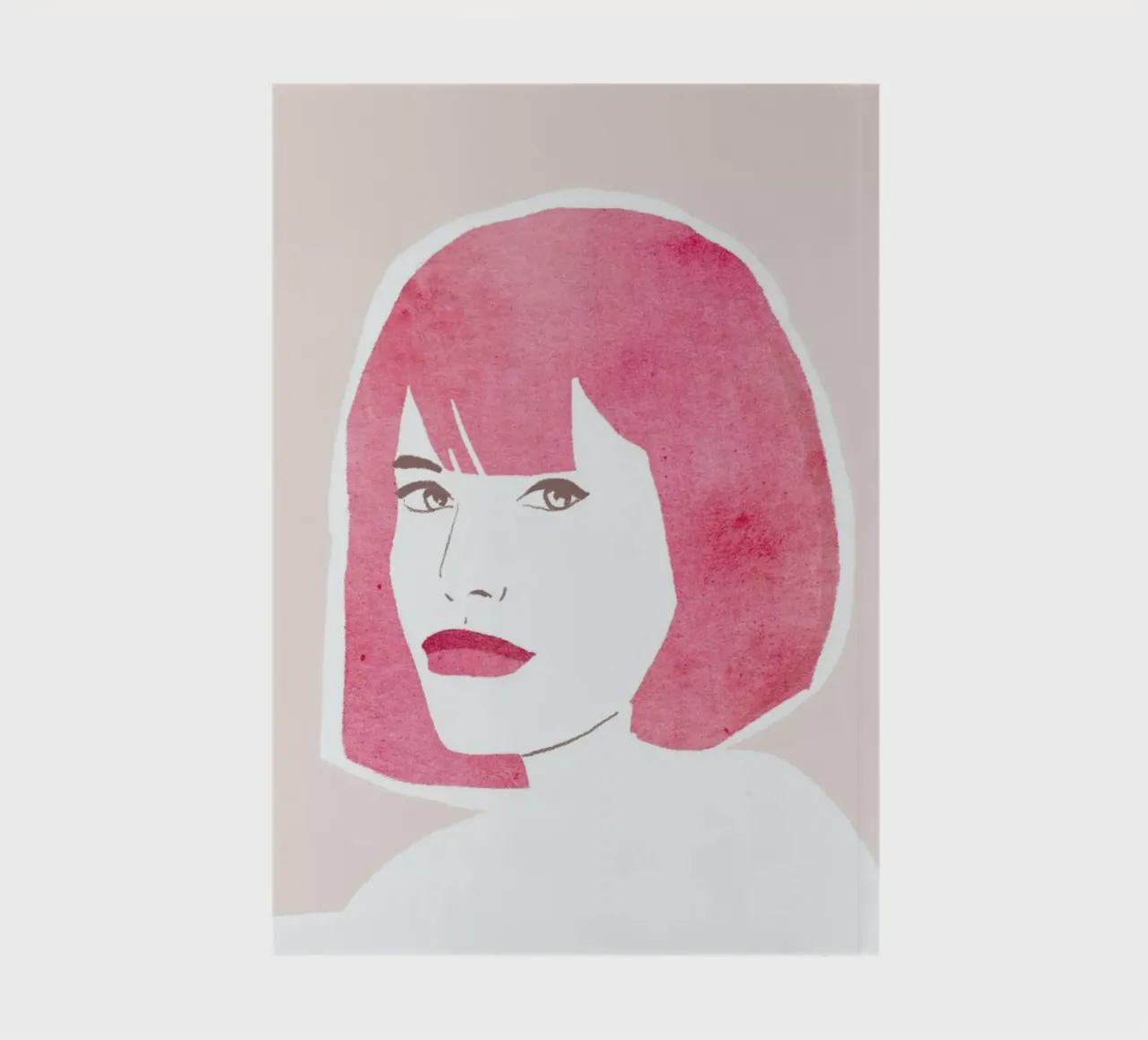 Pink Hair Girl notebook by Niina Pechkovskaya