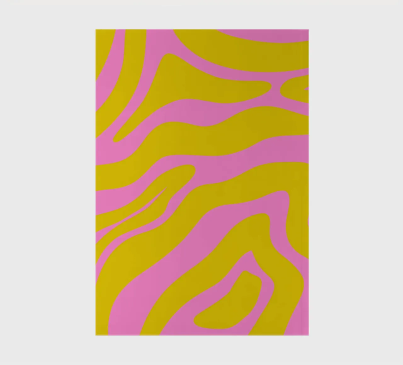 Abstract lines - pink and yellow notebook by Wackapacka