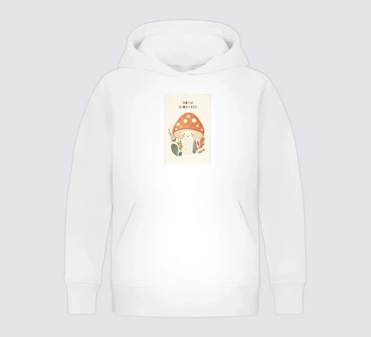 Affermazione per i bambini, coltivare la gentilezza, poster del bosco Boho felpa bambino con cappuccio da Little Lola