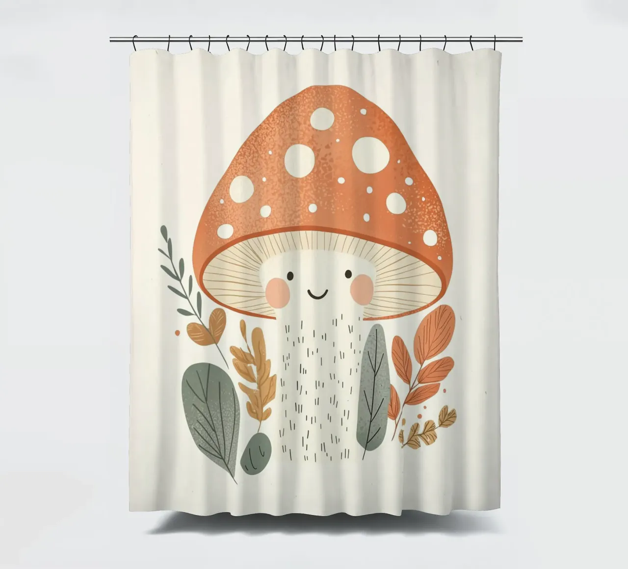 Affirmation für Kinder, wachsen Freundlichkeit, Boho Woodland Poster Duschvorhang von Little Lola