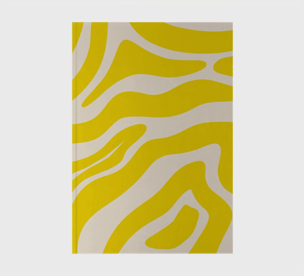 Linee astratte - giallo e crema diario da Wackapacka