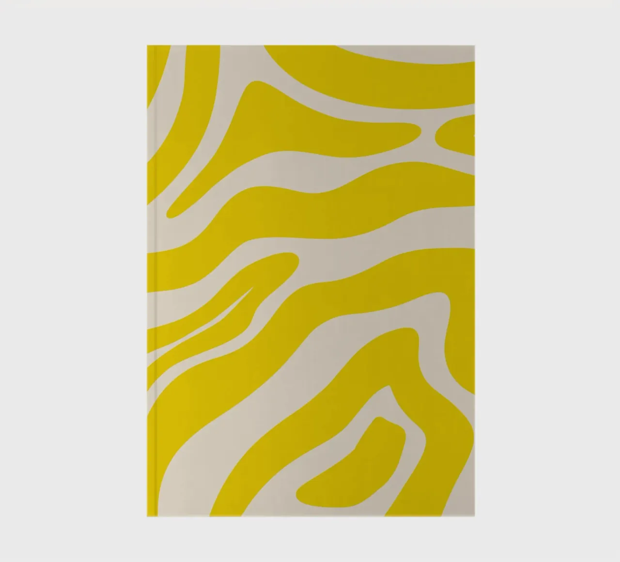 Linee astratte - giallo e crema diario da Wackapacka