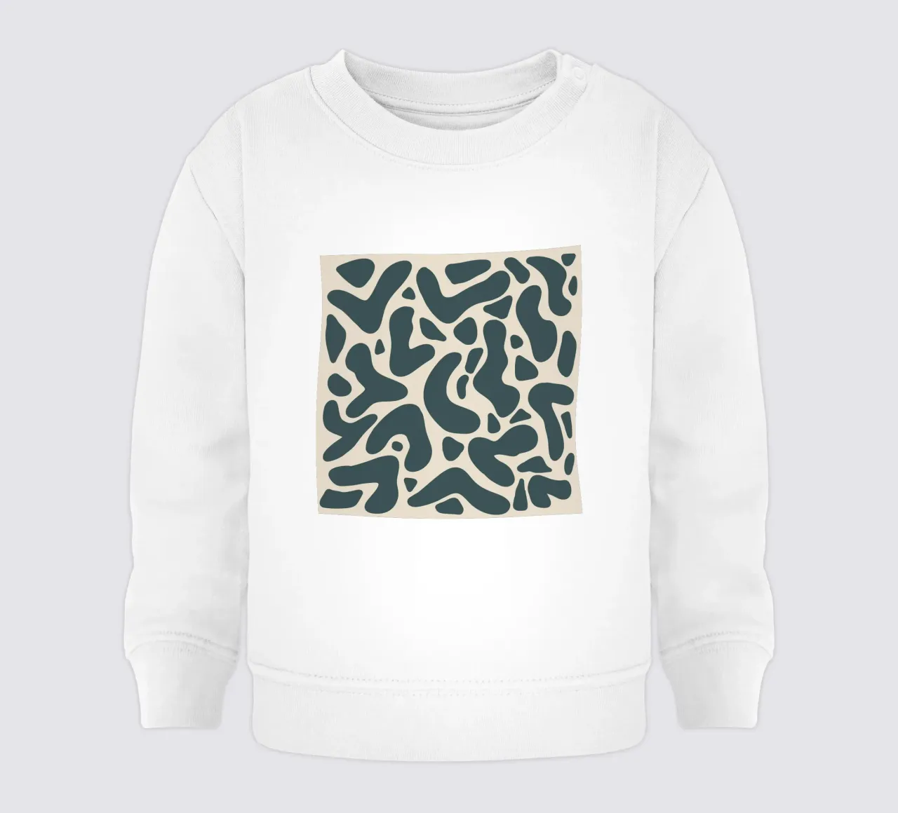 Forme astratte - grigio-verde felpa neonato da Wackapacka