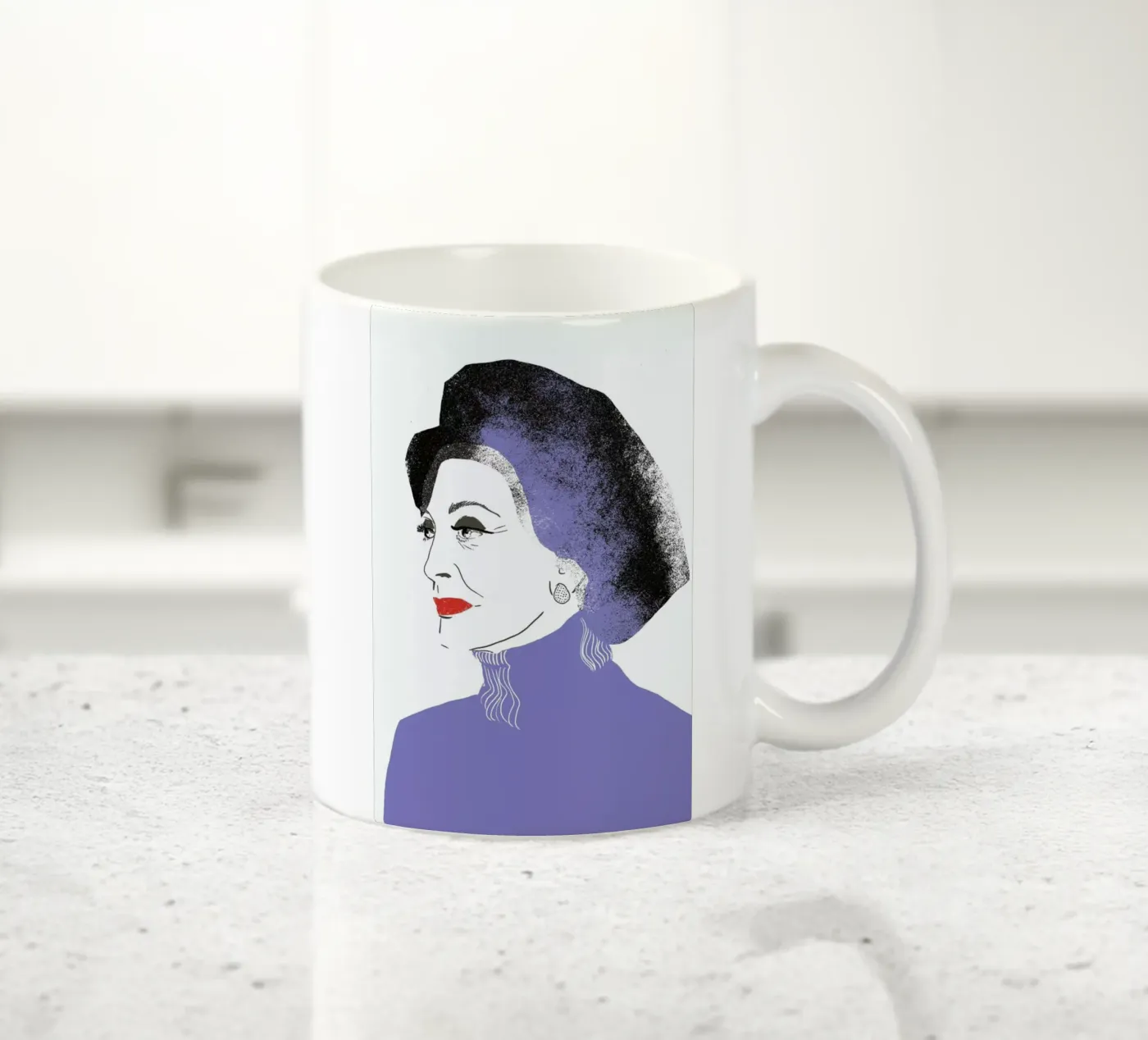 Carmen ceramic mug by Niina Pechkovskaya
